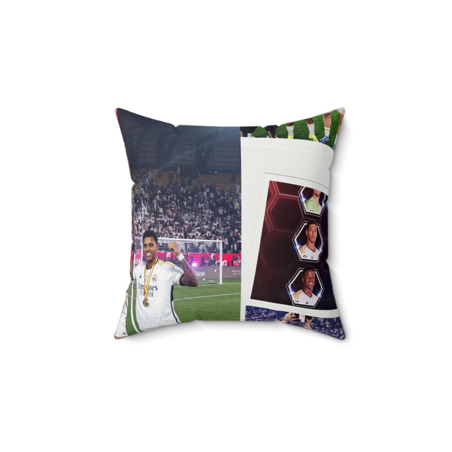 Real Madrid 2024 Celebration Spun Polyester Square Pillow