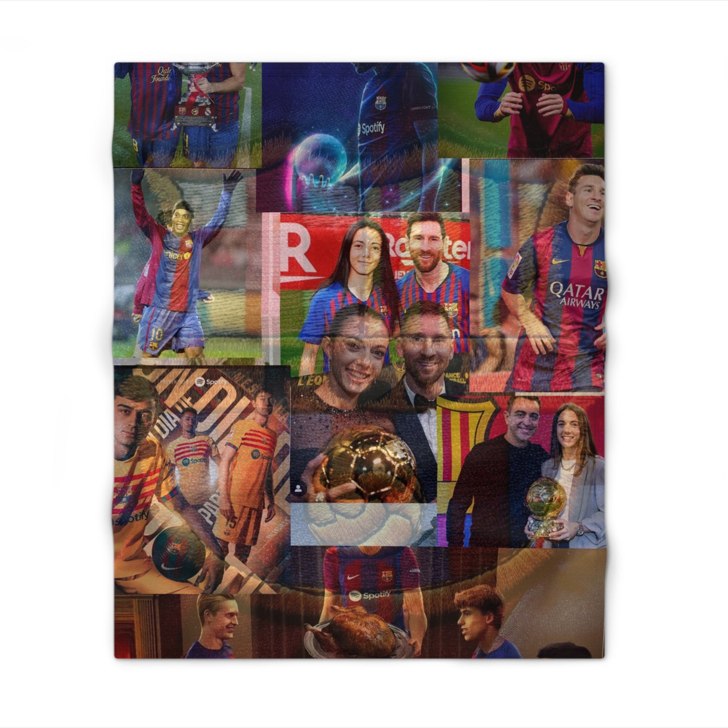 Barcelona Lengends Throw Blanket