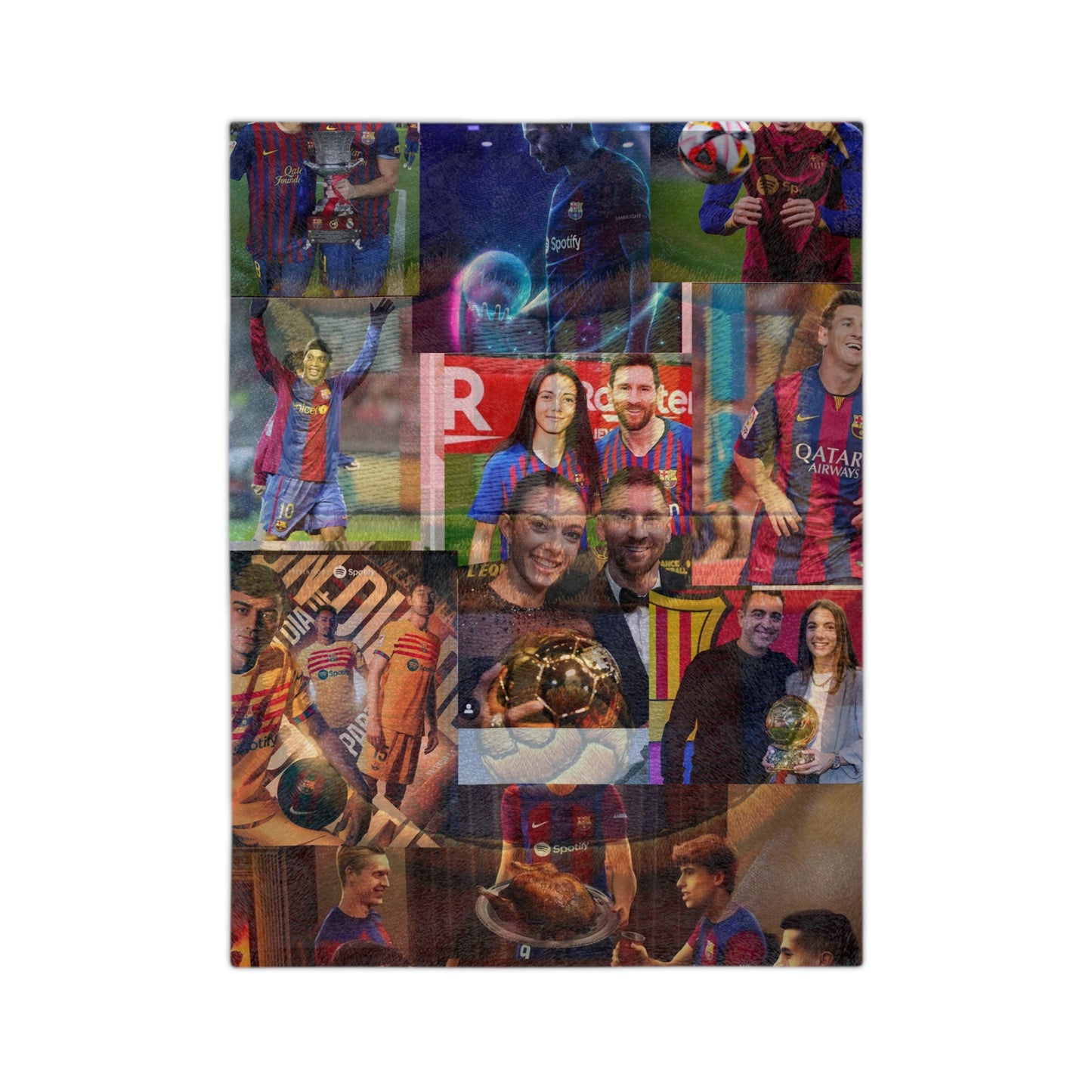 Barcelona Legends Velveteen Microfiber Blanket