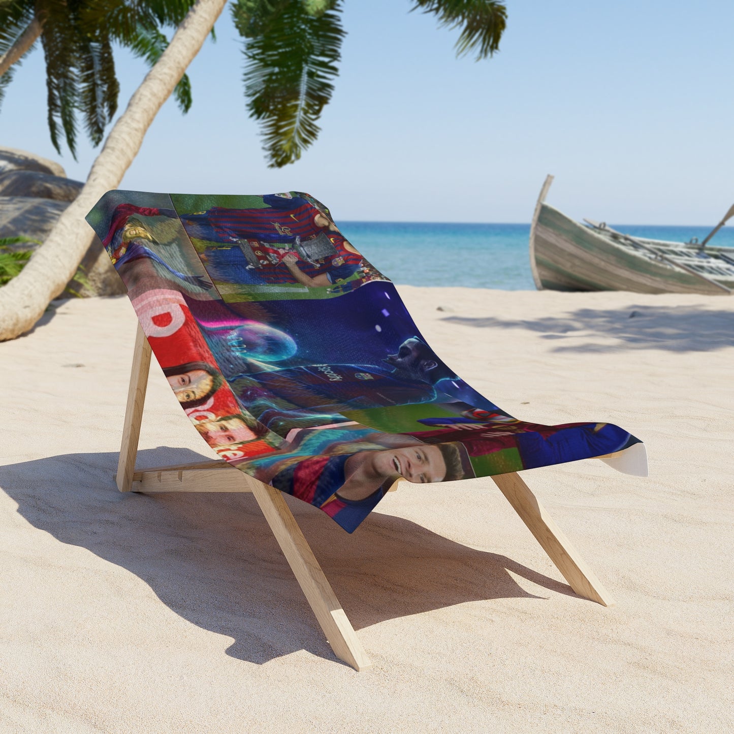Barcelona Legends Beach Towel