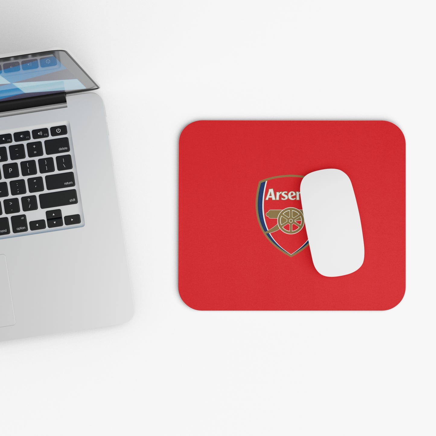Arsenal Mouse Pad, Gamers Gift, Office Decor, Sports Fan Gift, Gaming Accessories, Red Desk Mat