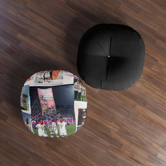 Real Madrid 2024 Celebation Tufted Floor Pillow, Round