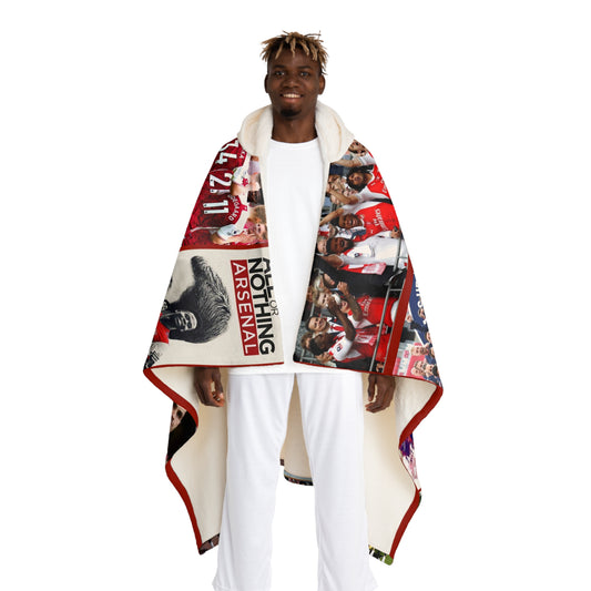 Arsenal Hooded Sherpa Fleece Blanket