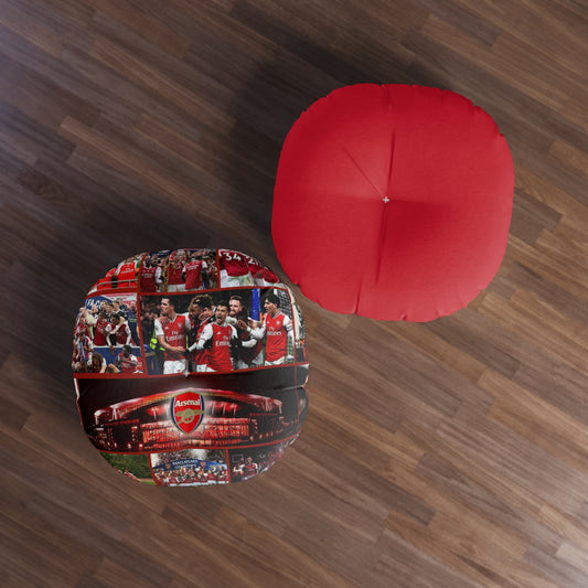 Arsenal Soft Tufted Floor Pillow, Round